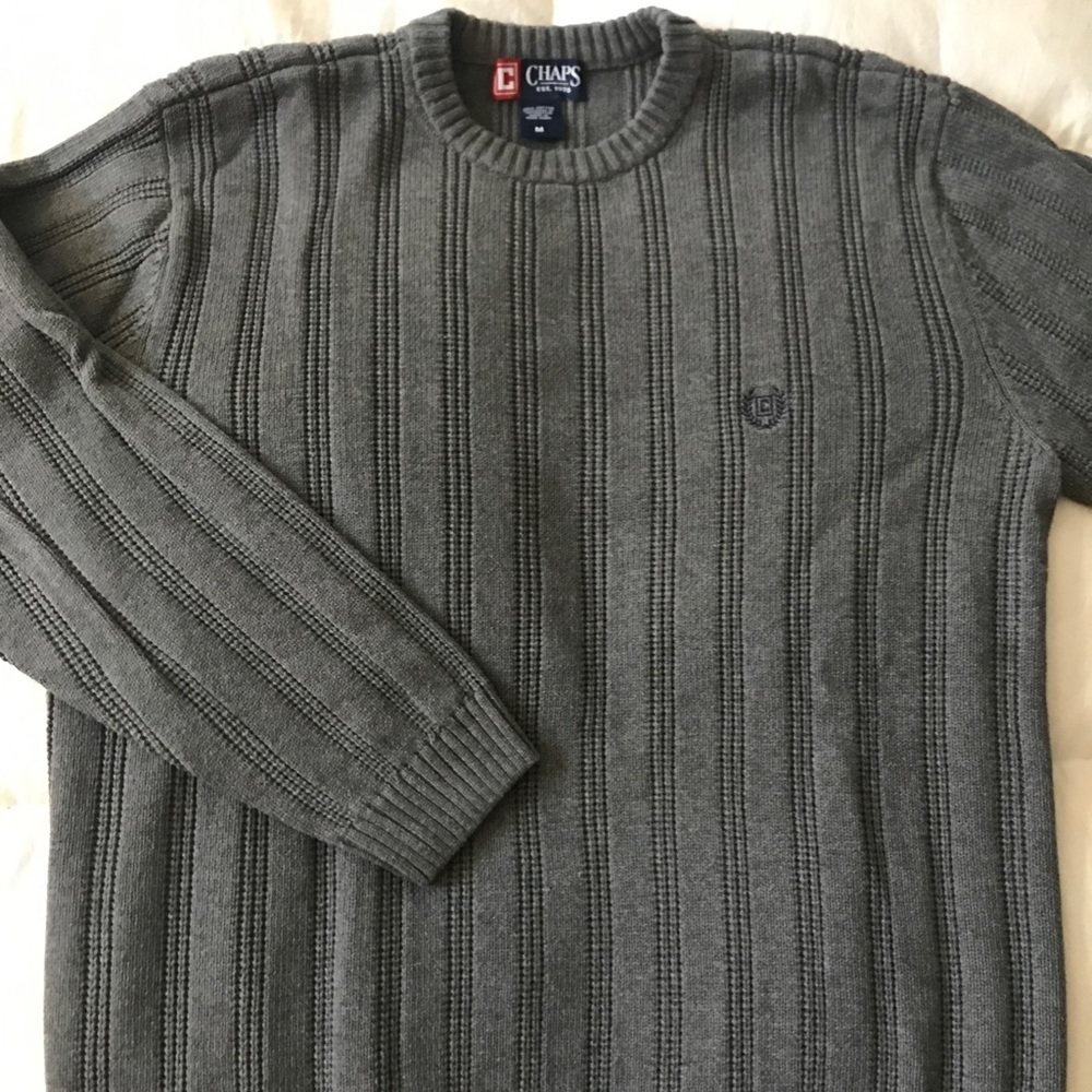 Grey cotton sweater by Chaps Ralph Lauren